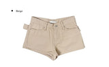 Ferro Studded Eyelet Belted Shorts