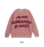 Fancy Lettering Wool Knit