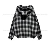 Kant Check Hooded Shirt