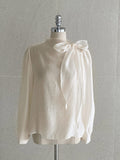 Lobuldi Satin Tie Blouse