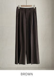 Cento Two-Pin Tuck Wide Straight Slacks