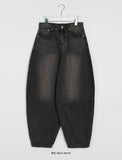 [unisex] Elkuo Washing Balloon Wide Denim Pants