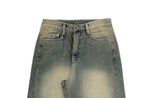 Demo Vintage Washing Cut Wide Denim Pants