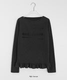Totoni Lettering Frill Tee
