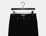[MADE] Jahu Studded Shirring Bootcut Cotton Long Pants
