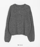Icon Hairy Wool Round Cardigan