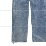 Maxi balloon snap wide denim