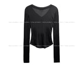 Lynch deep V layered long sleeve