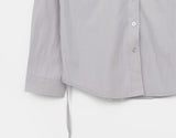 Suhi Rivet Pocket Strap Loose Fit Long Sleeve Shirt