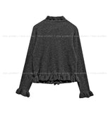 Vien Frill Knit Cardigan