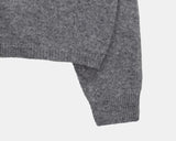 Dean Two Button Round Neck Wool Cardigan