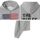 Nether Flag Crop Hood Zip-Up
