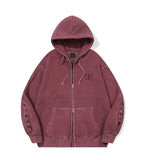 [2-WAY] Chima Sleeve Pigment Hood Zip-up
