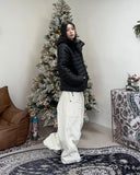 Deo Peach Diagonal Wide Pants