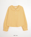 Mecon Round Collar Button Blouse