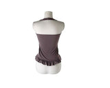 Baol Halter Frill Sleeveless Long Sleeve T-Shirt Set