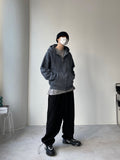 Vintage Dying Hood Zip-Up