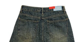 Eoseun Denim Wash Mini Skirt