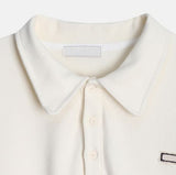 Blank Crop Collar Tee