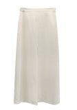 Slit mesh layered long skirt