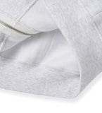 Poi Fingerhole Two-Way Brushed Hooded Zip-Up