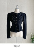 Even Pearl Puff Knit Cardigan