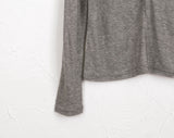 Soun wool tensel cut see-through layered T-shirt