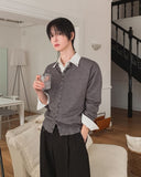 Flat Damage Knit Cardigan