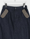 Binny non-fade banding color matching pocket long skirt