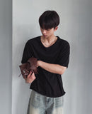 [LANARCH] Basic U-Neck Short Sleeve T-Shirt