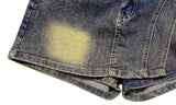 Cite Pocket Washing Mini Skirt Pants