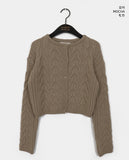 Ranch cable knit cardigan