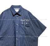 ENZ STRIPED HALF SHIRT