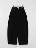 Anati corduroy color matching wide pants