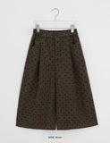 Andel Wool Banding Dot Bermuda Pants
