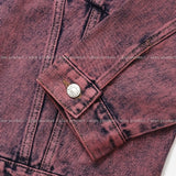 (UNISEX) Kissed washing denim jacket