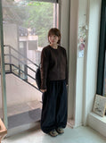 Tadine Button Round Knit Cardigan