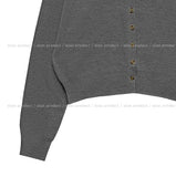 [U-BASIC] Woody Semi-Crop Round Cardigan