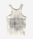 Metallic Ribbed Sleeveless
