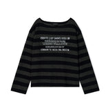 [LAN ARCHIVE] Lettering Stripe Knit