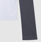 Ray Two-Tone See-Through Raglan Long Sleeve
