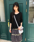 Mi Kim Roll-Up Three Quarter T-Shirt