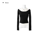 Eld Collar Layered Off-Shoulder T-Shirt Sleeveless Set