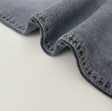 Back Pocket Slim-Fit Bootcut Span Denim Pants