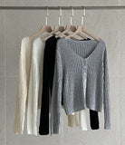 Mayben Ribbed Knit Cardigan