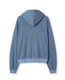 Kand Waffle Pigment Hooded Zip-Up