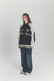 [2-WAY] Curved Block Knit Zip-Up