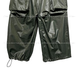 Glossy Big Pocket Cargo Pants