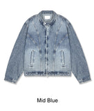 Shard biker denim jacket