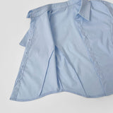 Slim Fit Span Crop Short Sleeve Shirt